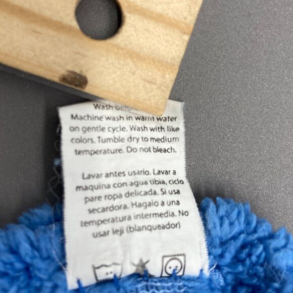 Zak & Zoey Boy Baby Blanket Little King Lion Blue Textured Popcorn Fleece 30x40" - Picture 8 of 8